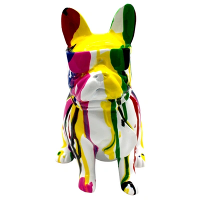 Interior Illusion Plus Interior Illusions Plus Multi-color Graffiti Dog With Glasses - 8 Tall"