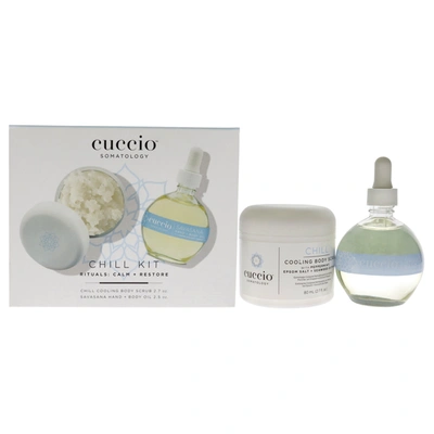 Cuccio Somatology Somatology Chill Kit By  For Unisex - 2 Pc 2.7oz Cooling Body Scrub, 2.5oz Savasana