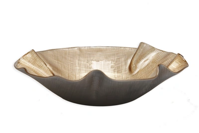 Classic Touch Decor Gold Brushed Bowl