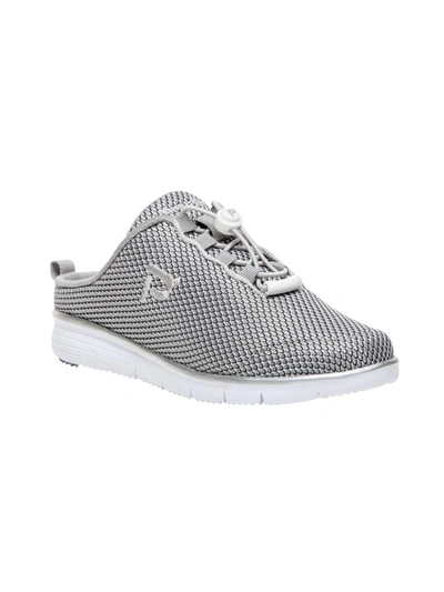 Propét Travel Fit Womens Slip On Removable Insole Casual And Fashion Sneakers In Silver