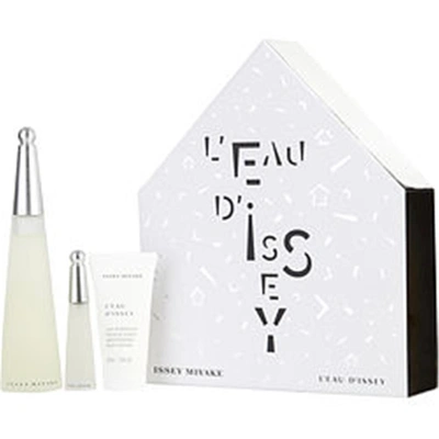 Issey Miyake 301477 3.3 oz Leau Dissey Edt Spray, 1.6 oz Body Lotion & 0.33 oz Edt Spray