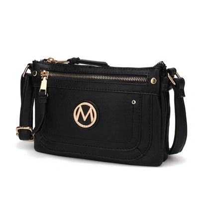 Mkf Collection By Mia K Elaina Multi Pocket Crossbody Handbag In Black