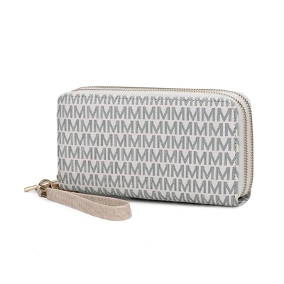 Mkf Collection By Mia K Noemy M Signature Wallet/wristlet Bag In White