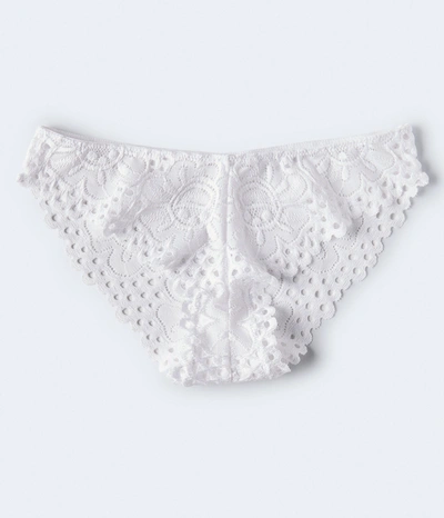 Aéropostale Womens Women's Floral Lace Cheeky In White