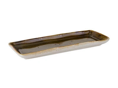 Tuxton Artisan Geode Tray 13-3/4"x5"x1-1/4", 12 Pieces
