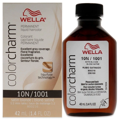 Wella Color Charm Permanent Liquid Haircolor - 1001 10n Satin Blonde By  For Unisex - 1.4 oz Hair Col