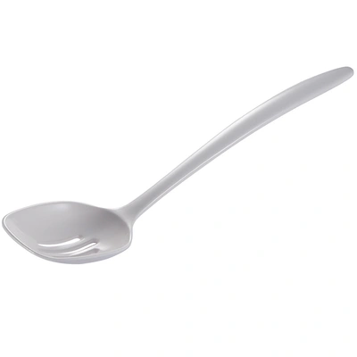 Gourmac 12-inch Melamine Slotted Spoon In White