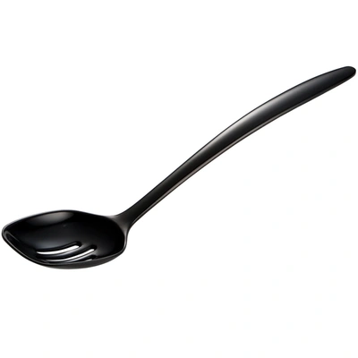 Gourmac 12-inch Melamine Slotted Spoon In Black