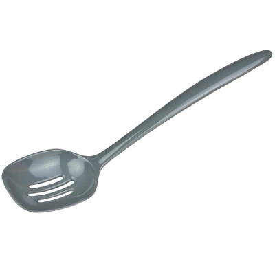 Gourmac 12-inch Melamine Slotted Spoon In Grey