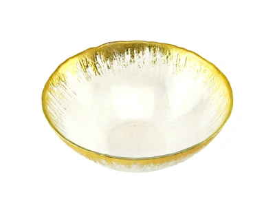 Classic Touch Decor Individual Bowl With Flashy Gold Design