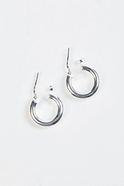 Vermeer Studio Small Everyday Hoops In Silver