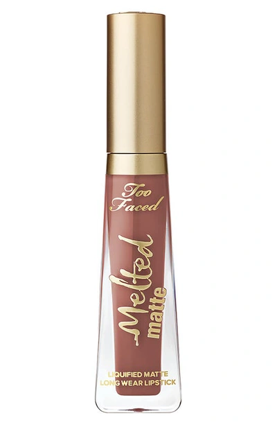 Too Faced Melted Matte Longwearing Diffused Finish Liquid Lipstick In Cool Girl - Matte True Nude