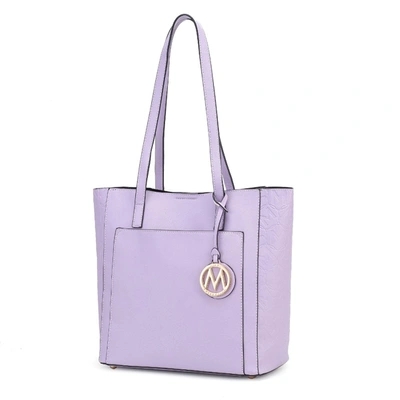 Mkf Collection By Mia K Lea Tote Vegan Leather Handbag In Purple
