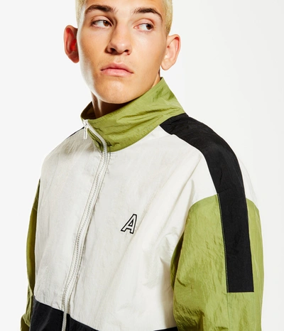 Aéropostale Men's Colorblocked Track Jacket In White