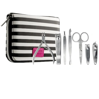 Sephora Collection Tough As Nails Deluxe Manicure & Pedicure Kit Striped