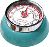 Zassenhaus Magnetic Retro 60 Minute Kitchen Timer, 2.75-inch In Teal
