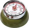 Zassenhaus Magnetic Retro 60 Minute Kitchen Timer, 2.75-inch In Olive