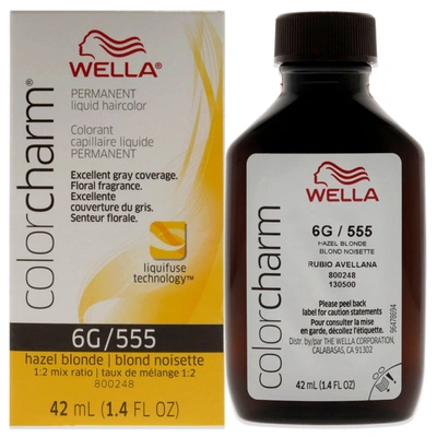 Wella Color Charm Permanent Liquid Haircolor - 555 6g Hazel Blonde By  For Unisex - 1.4 oz Hair Color