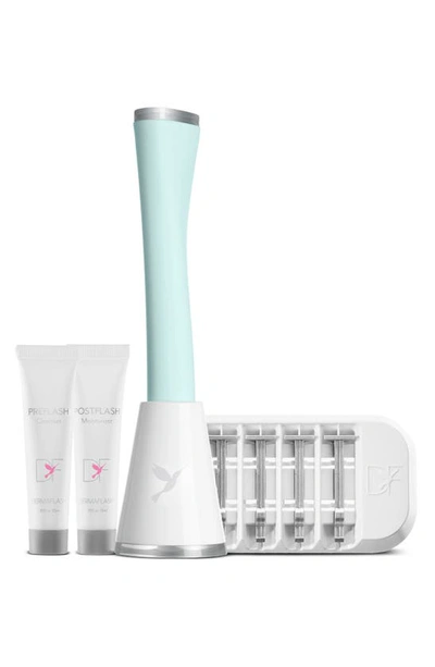 Dermaflash Luxe+ Advanced Sonic Dermaplaning + Peach Fuzz Removal Blue In Blue