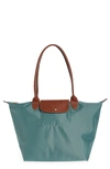 Longchamp Large Le Pliage Tote In Cypress