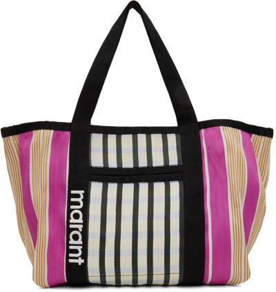 Isabel Marant Multicolor Darwen Tote In Pink