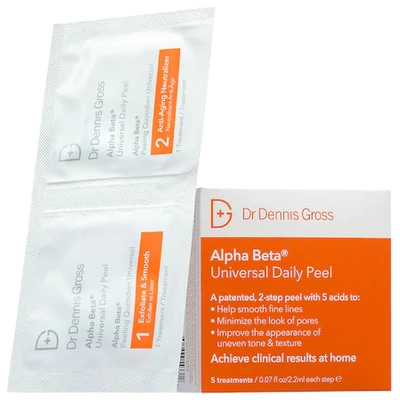 Dr Dennis Gross Skincare Mini Alpha Beta Universal Daily Peel Pads 5 Treatments