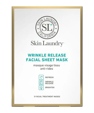 Skin Laundry Pack Of 5 Wrinkle Release Facial Masks In White