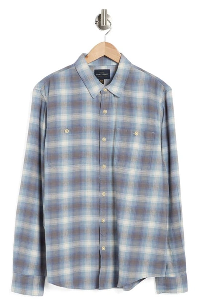 Lucky Brand Mason Plaid Workwear Button-up Shirt In Blue Plaid