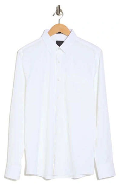 14th & Union Long Sleeve Performance Shirt In White