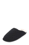 Floopi Isabel Lattice Knit Scuff Slipper In Black