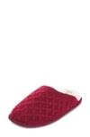 Floopi Isabel Lattice Knit Scuff Slipper In Red