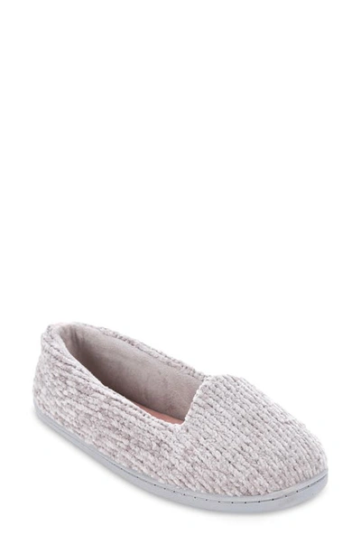 Floopi Chenille Knit Slipper In Grey