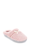 Floopi Lacey Faux Fur Slipper In Pink