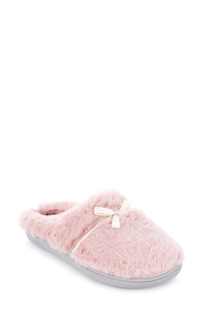 Floopi Lacey Faux Fur Slipper In Pink