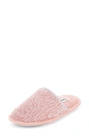 Floopi Victoria Chenille Scuff Slipper In Pink