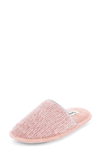 Floopi Victoria Chenille Scuff Slipper In Pink