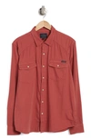 Lucky Brand Western Button-up Shirt In Apple Butter