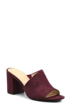 Adrienne Vittadini Albi Block Heel Sandal In Grape Wine