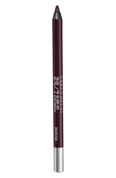 Urban Decay 24/7 Glide-on Waterproof Eyeliner Pencil Rockstar 0.04 oz/ 1.2 G In Rockstar (shimmer Darkest Eggplant)