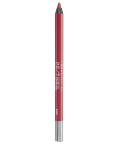 Urban Decay 24/7 Glide-on Waterproof Lip Liner Rush 0.04 oz/ 1.2 G In Rush (pink Mauve W/ Soft Pearl)