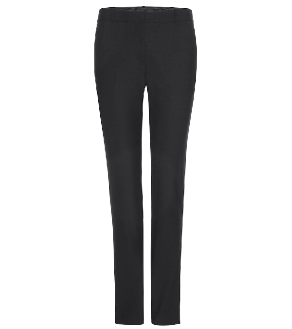 The Row Franklin Stretch Wool-blend Trousers In Black | ModeSens
