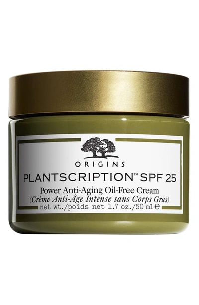 Origins Plantscription&trade; Spf 25 Power Anti-aging Oil-free Cream 1.7 oz/ 50 ml In White