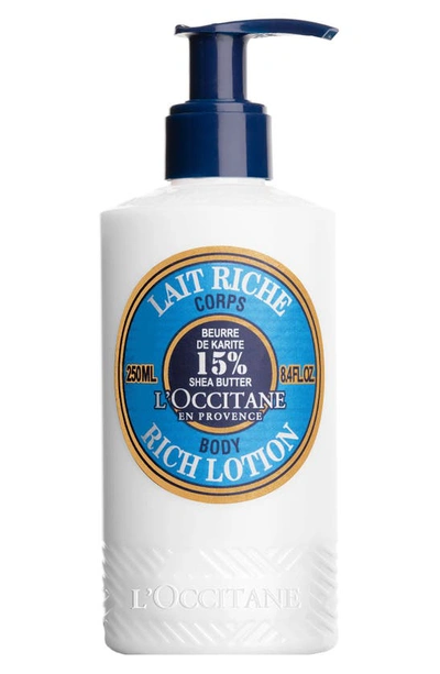 L'occitane Shea Butter Rich Body Lotion 8.4 oz/ 250 ml
