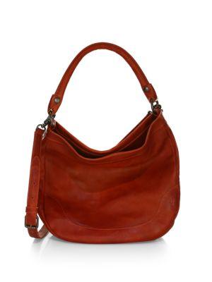 frye melissa hobo red clay