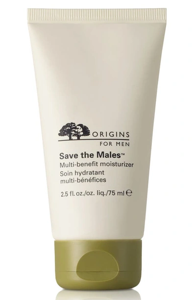 Origins Save The Males Multi-benefit Moisturizer 2.5 Oz. In White