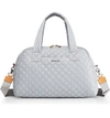 Mz Wallace Jimmy Bag - Grey In Dove Gray/silver