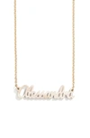 Baublebar Personalized Pendant Necklace In Blonde