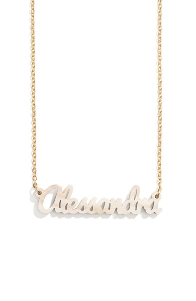 Baublebar Personalized Pendant Necklace In Blonde
