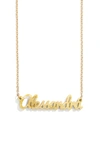 Baublebar Personalized Pendant Necklace In Sand