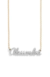 Baublebar Personalized Pendant Necklace In Silver